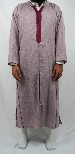 heathered burgundy | djellaba