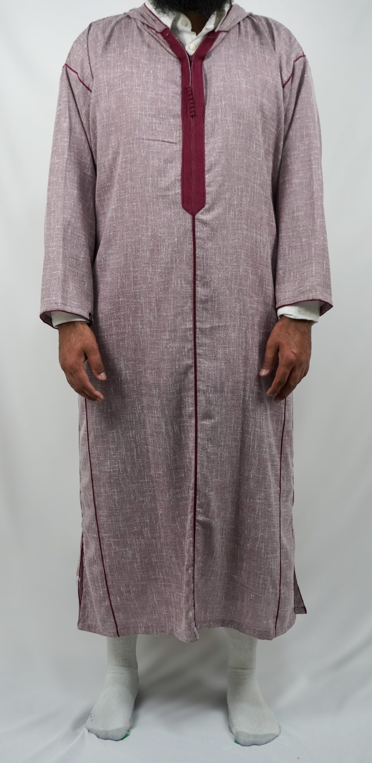 heathered burgundy | djellaba