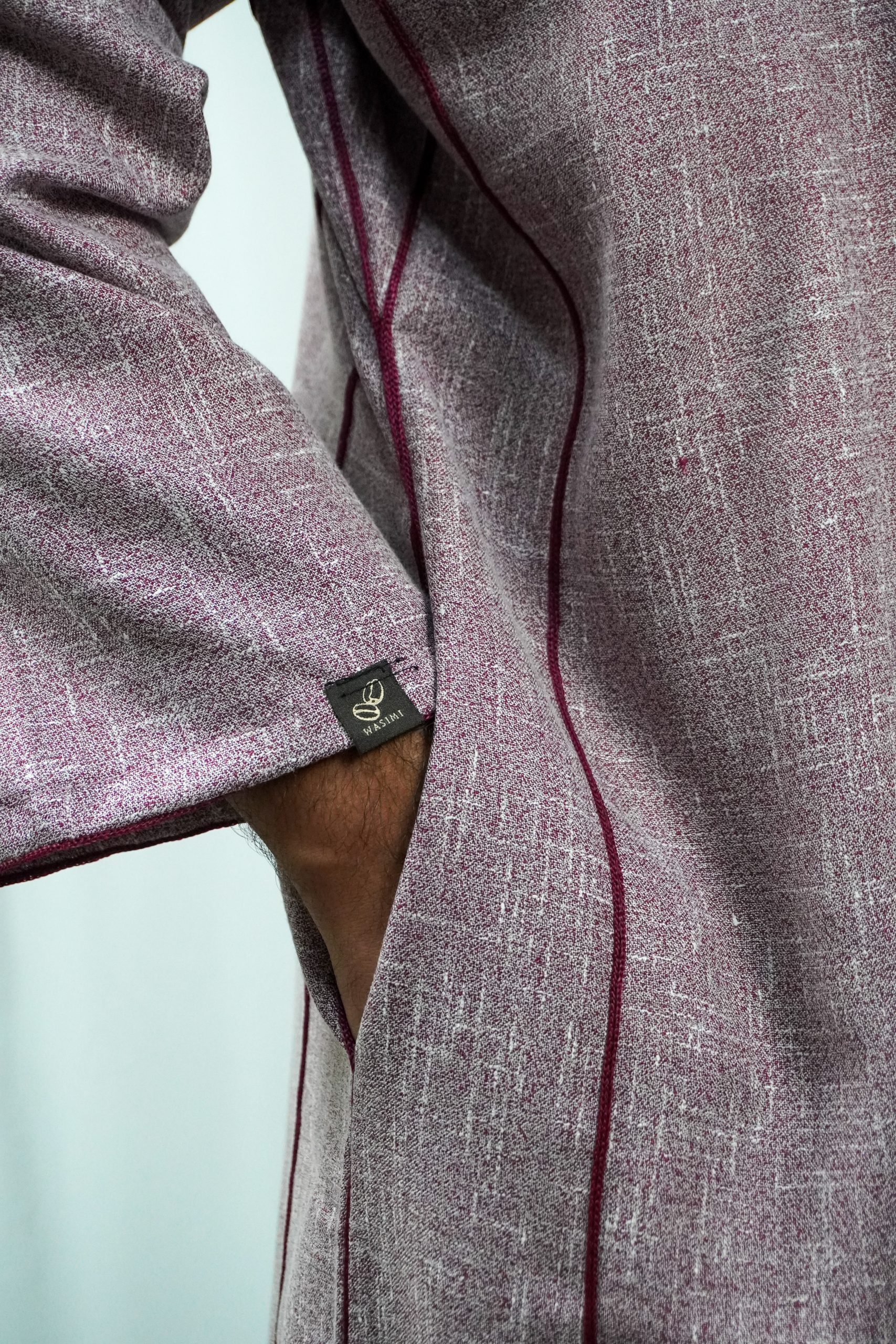 heathered burgundy | djellaba